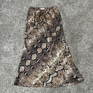 Altar'd State Snake Print Maxi Skirt